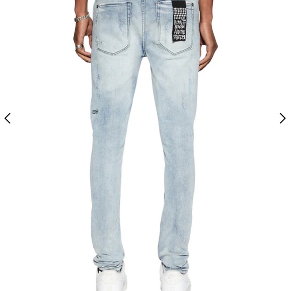 Ksubi Men's Light Blue Jeans Ripped